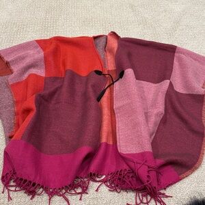 Colorful Patchwork Poncho